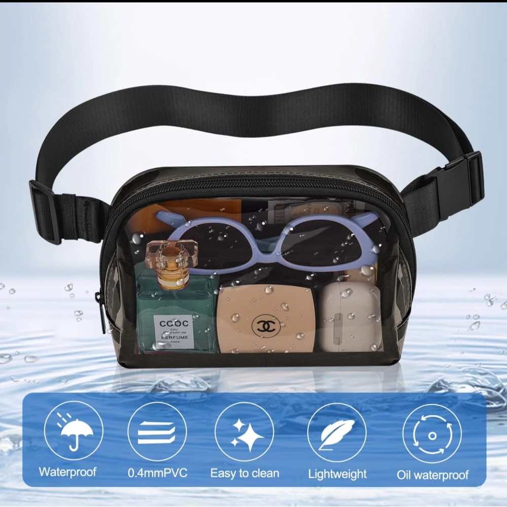 PVC Clear Fanny Pack for Women  - Waterproof